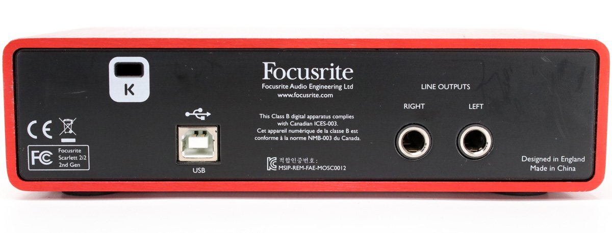  Focus свет Scarlett 2i2 G2 USB аудио интерфейс 2in2out 2018 год производства второй поколение 2nd focusrite[ б/у электризация только проверка ]J#S