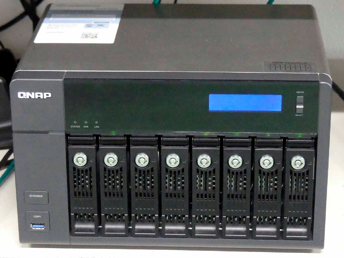 QNAP TVS-871 16TB(2TBx6) used present condition delivery the liquid crystal is defective Junk liquidation 0 S2403-6403