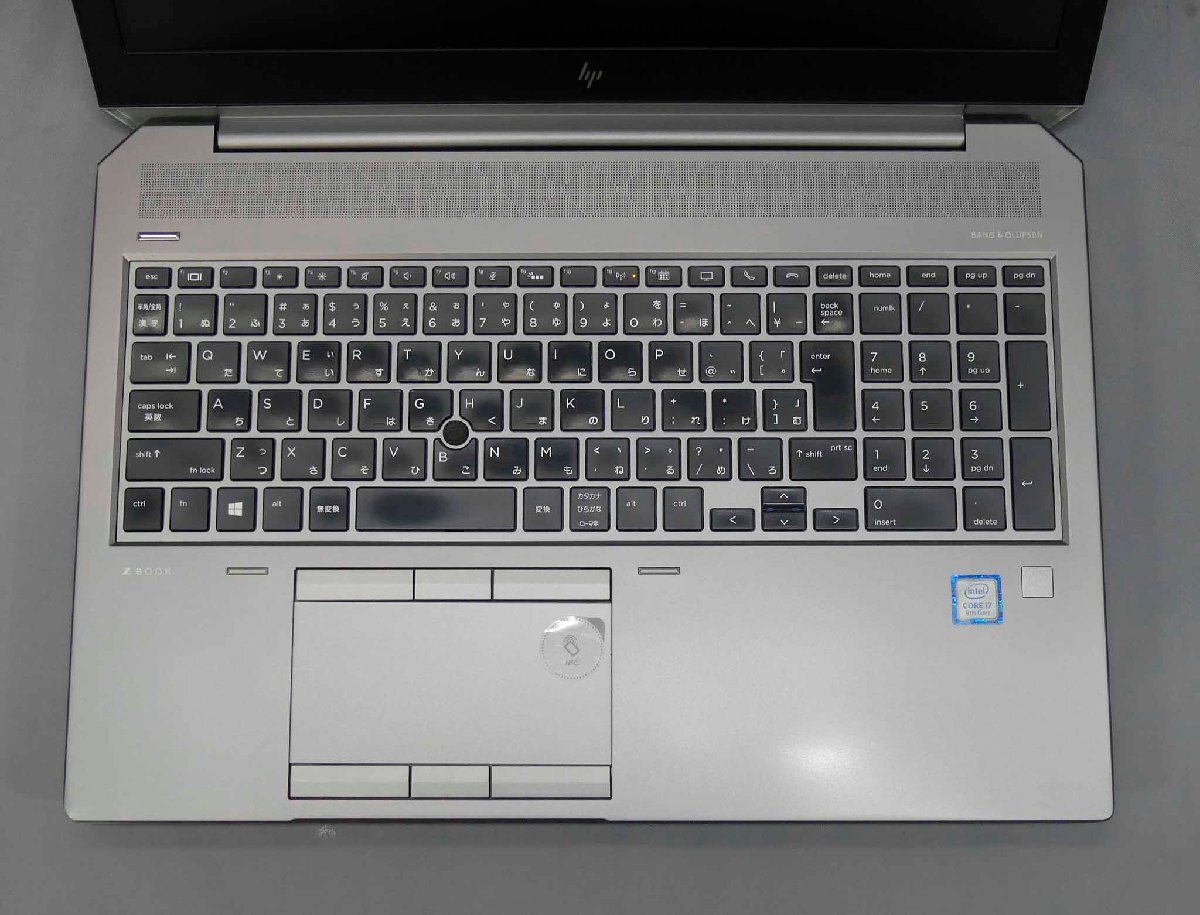 HP ZBook15 G5 2018年 Quadro P1000 Corei7-8750H(6コア 2.20GHz) 16GB SSD512GB 15.6FHD ジャンク 中古ノート J〇 S2403-5741_画像3