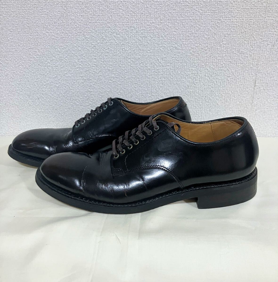 TMT стекло кожа платье обувь военная обувь сервис обувь Vintage обработка размер 9H сделано в Японии 
