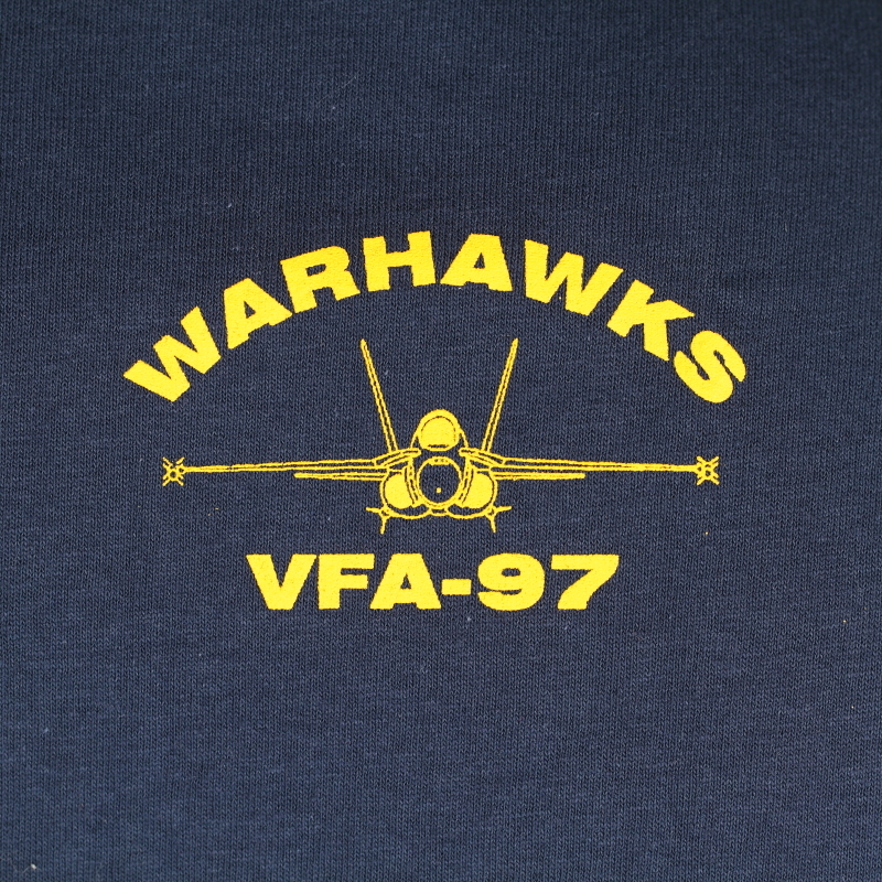 VFA-97 WARHAWKS オフィシャルTシャツ ネイビー Sサイズの画像4