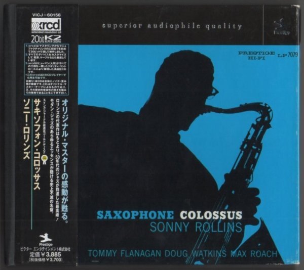 15303★ソニー・ロリンズ SONNY ROLLINS / サキソフォン・コロッサス SAXOPHONE COLOSSUS / Prestige / VICJ-60158 ★XRCD 20bit K2_画像1