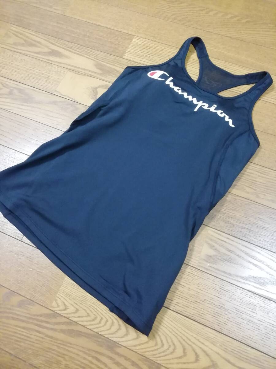 新品＞チャンピョンBlackタンクトップ■Champion■スポーティでかっこ良く可愛いタンクトップ　● L サイズ_画像2