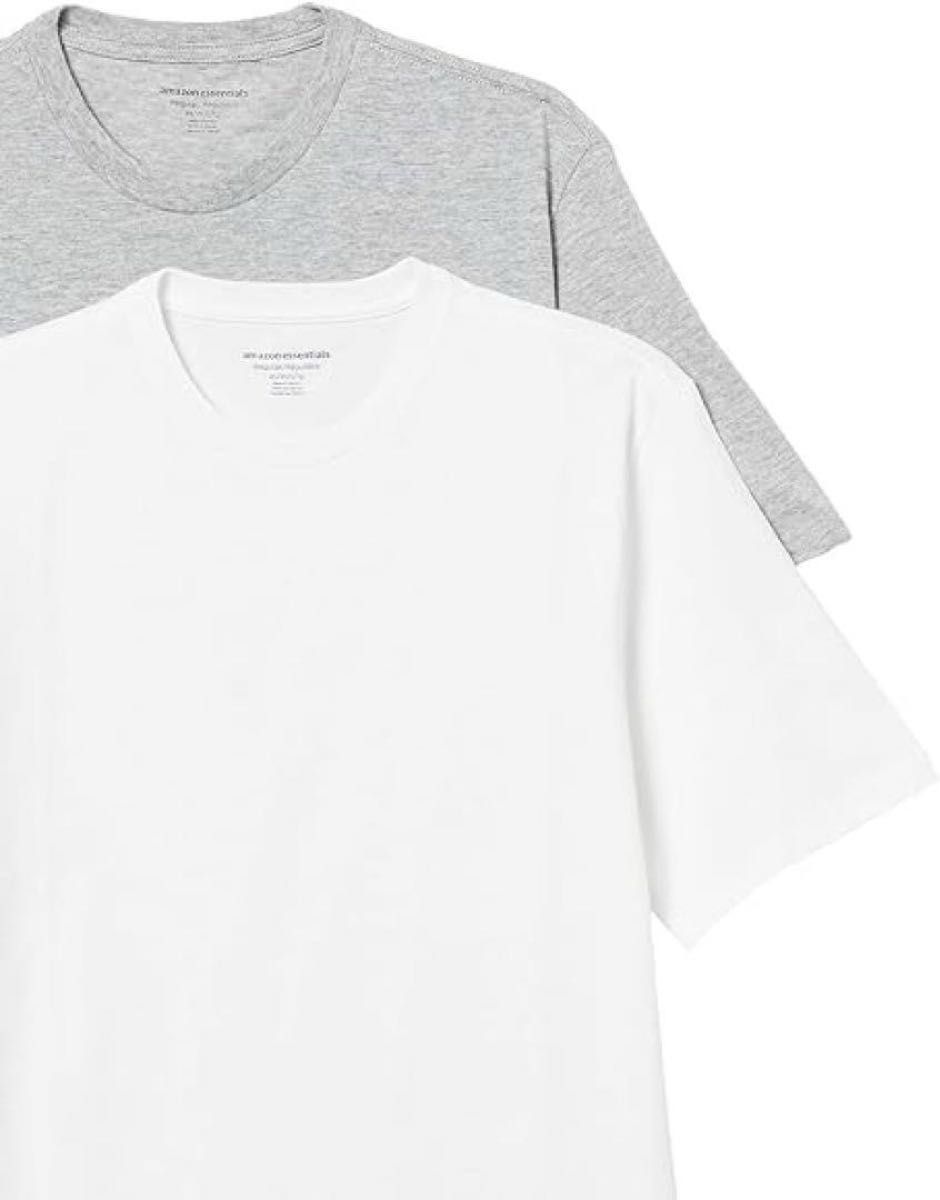未使用品 マルチパック Tシャツ クルーネック 半袖 メンズ ホワイト グレー 2枚入り Sサイズ