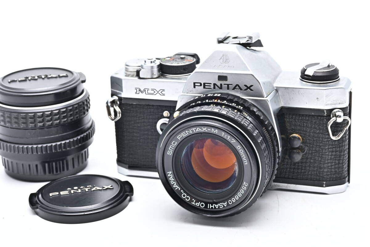 1C-600 PENTAX ペンタックス MX smc PENTAX-M 50mm f/1.7 + 35mm f/2.8 一眼レフフィルムカメラ マニュアルフォーカス_画像1