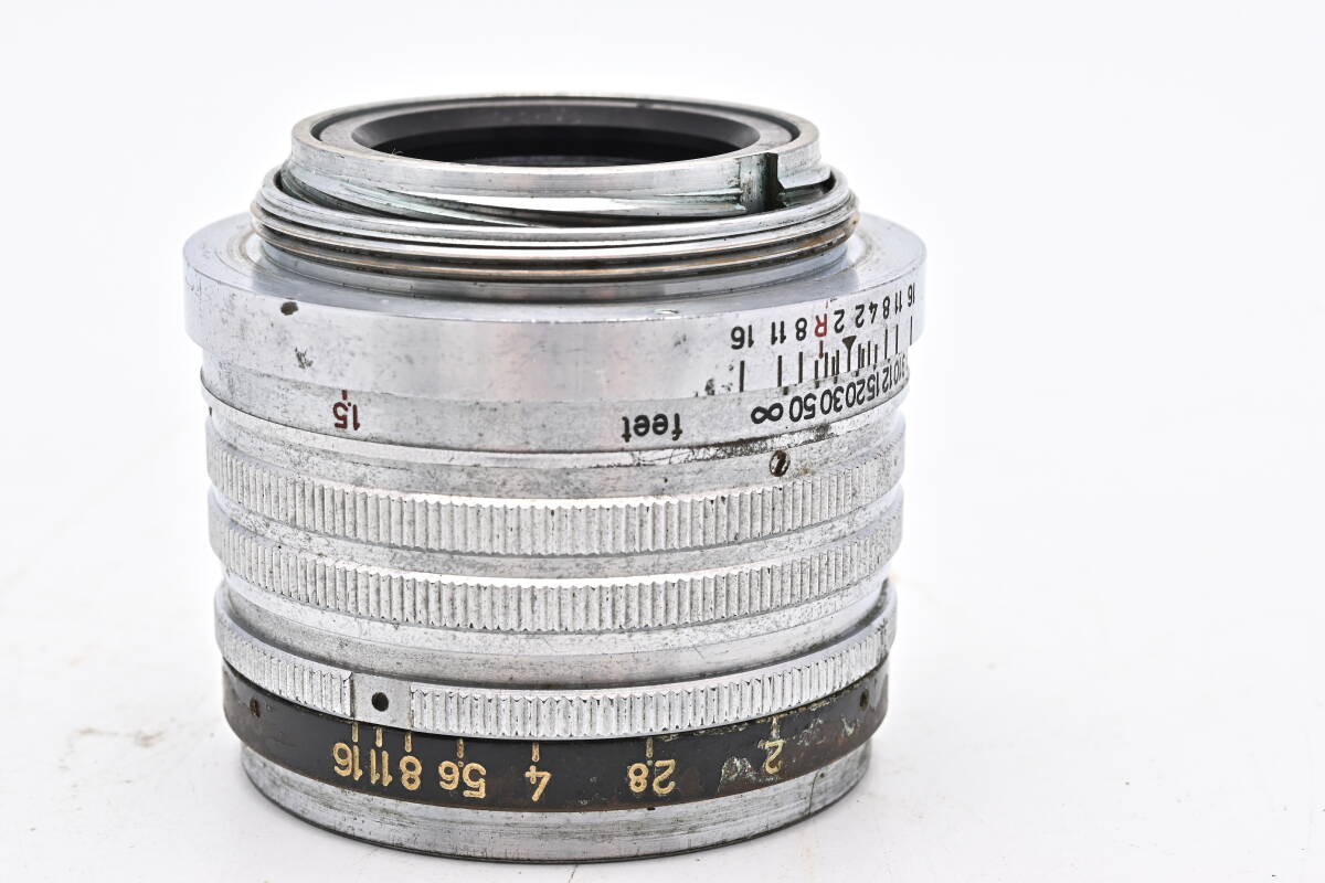 1C-672 Nikon ニコン NIKKOR-H.C 5cm f/2 Nicca Nippon Kogaku Lマウント マニュアルフォーカス レンズ_画像4