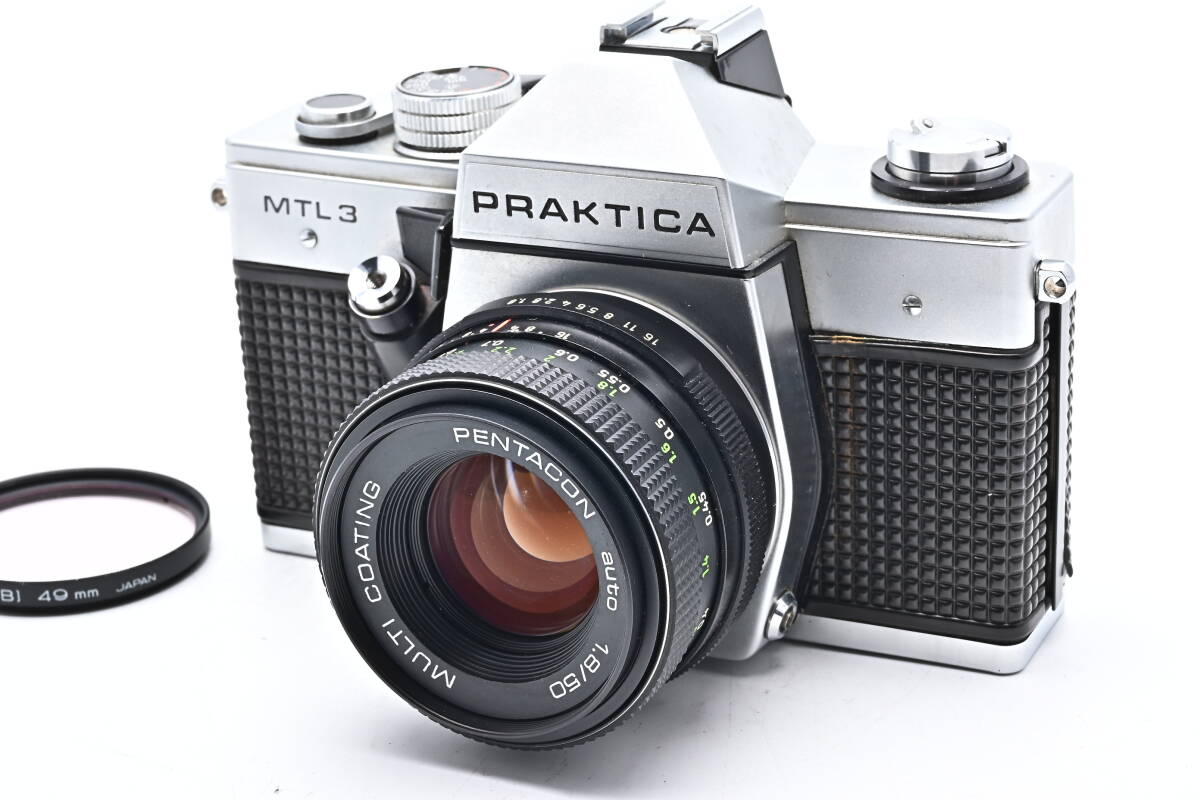 1C-800 PRAKTICA プラクチカ MTL3 PENTACON auto 50mm f/1.8 一眼レフフィルムカメラ マニュアルフォーカス_画像1