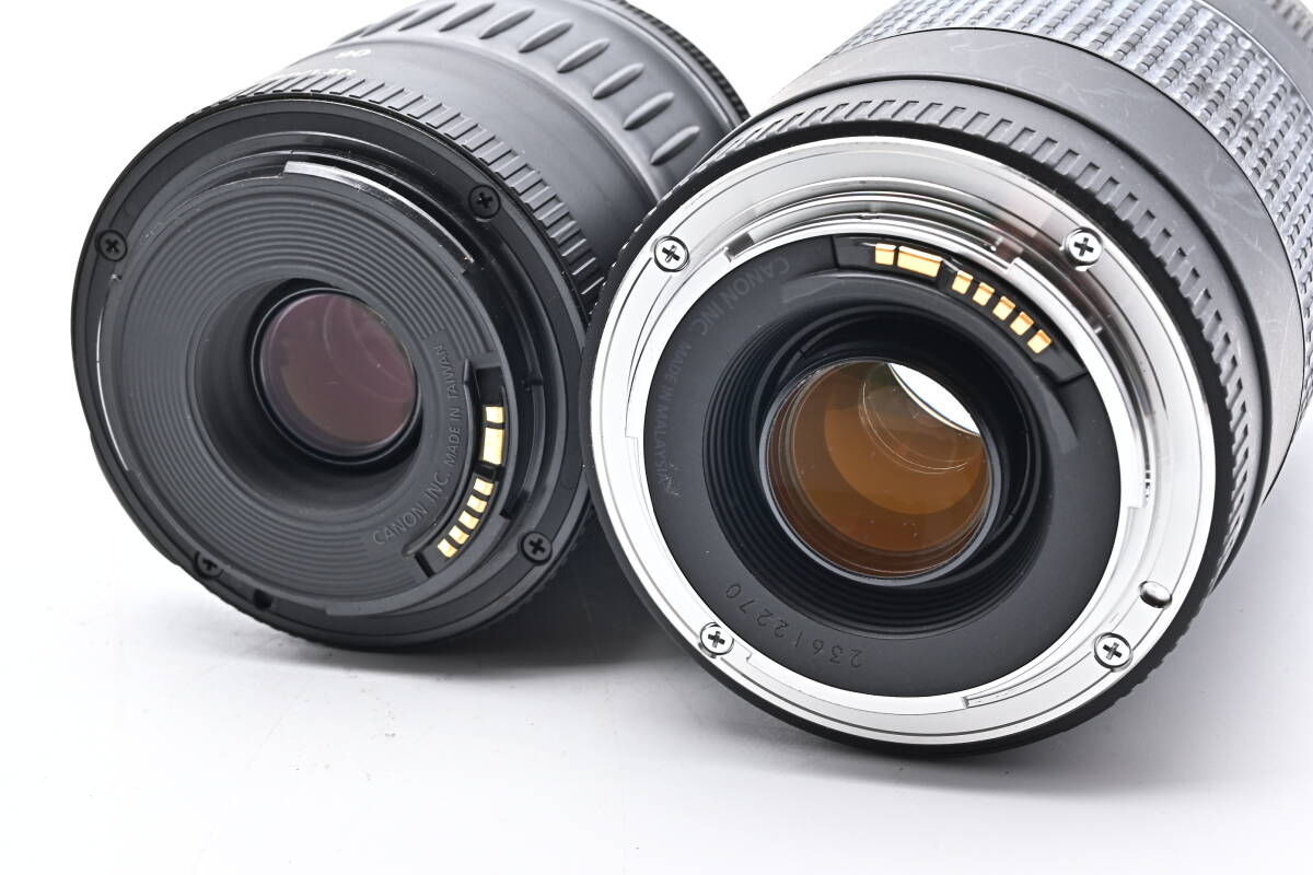 1C-822 Canon キヤノン EOS Kiss Digital X EF 28-90mm III + 75-300mm III 一眼レフデジタルカメラ_画像9