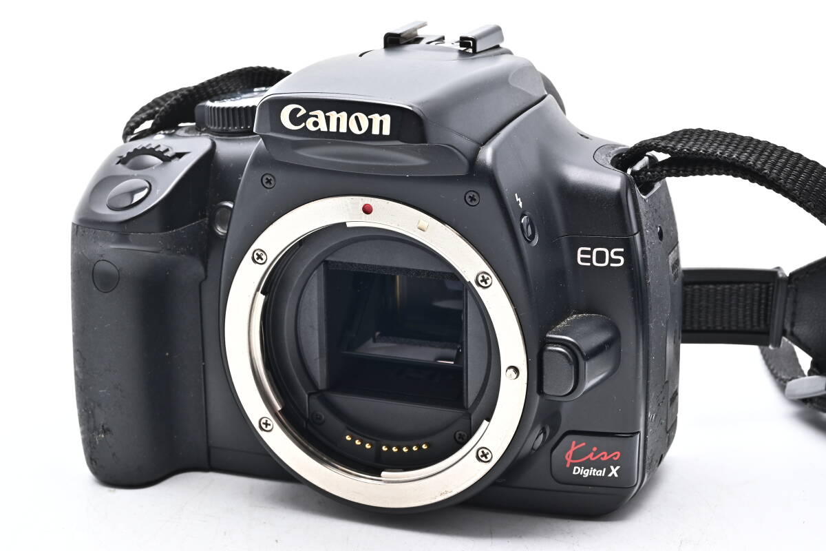 1C-822 Canon キヤノン EOS Kiss Digital X EF 28-90mm III + 75-300mm III 一眼レフデジタルカメラ_画像2
