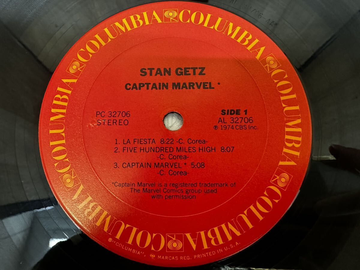 売切〜♪Stan Getz スタン・ゲッツ／ CAPTAIN MARVEL／LPレコード／JAZZ _画像4