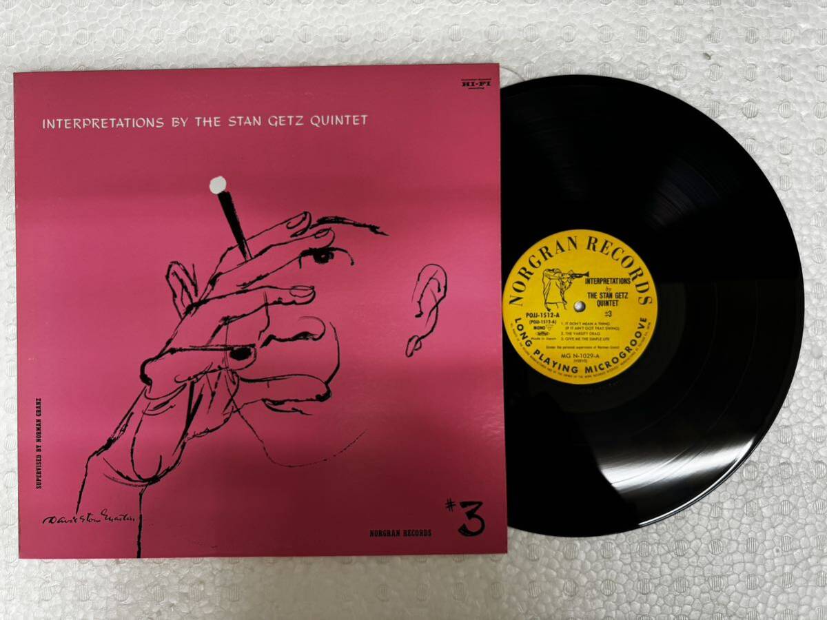 売切〜♪Stan Getz スタン・ゲッツ／INTERPRETATIONS BY THE STAN GETZ QUINTET／LPレコード／JAZZ の画像1