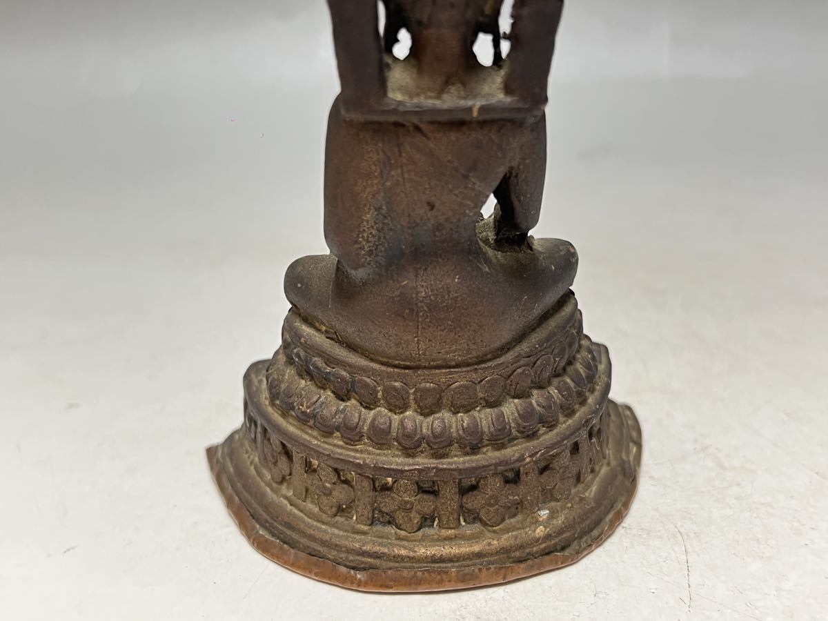 仏教美術 仏像 古銅 古美術 銅製 唐物 時代物 中国古玩 李朝 _画像2