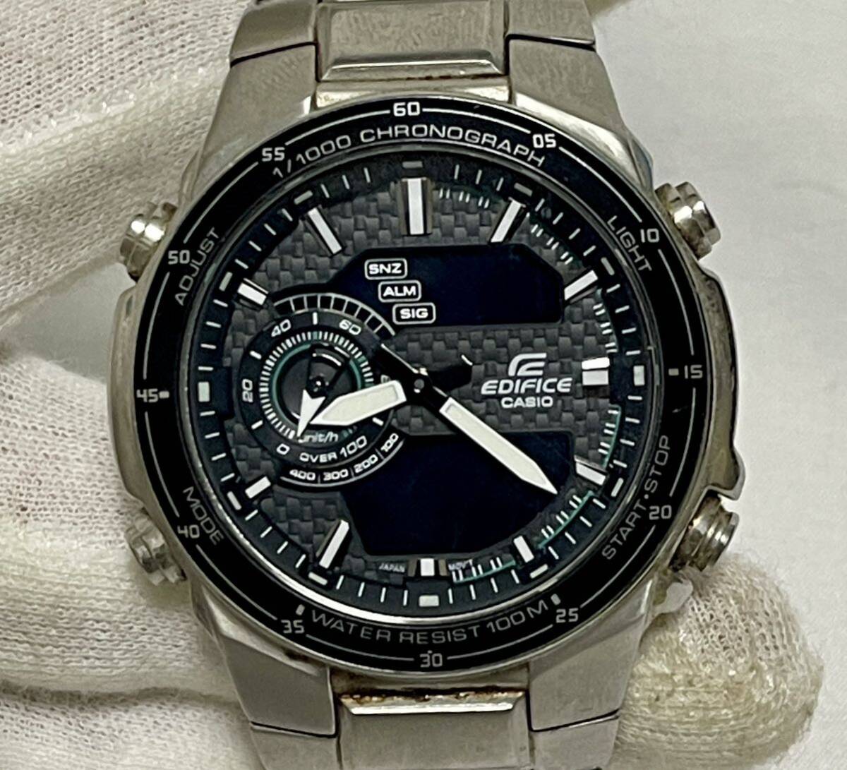 1円〜① カシオ CASIO エディフィス EDIFICE アナデジ 腕時計 EFA131d-1A2_画像1