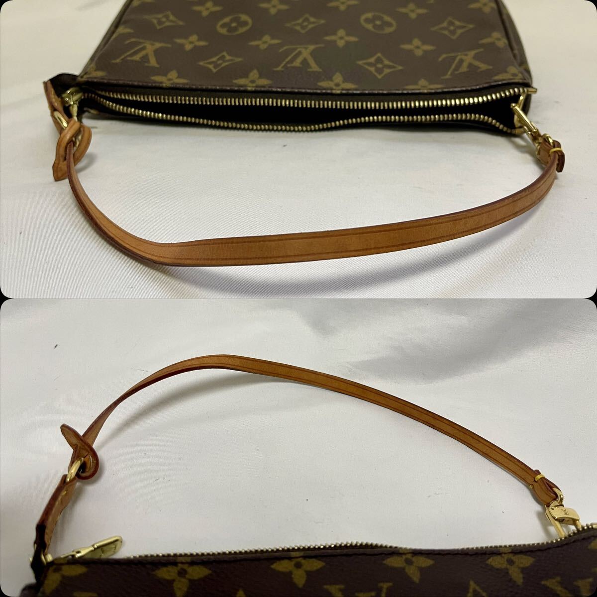 1円〜③ 美品 LOUIS VUITTON ルイヴィトン モノグラム ポシェット アクセソワール アクセサリーポーチ M51980 _画像7