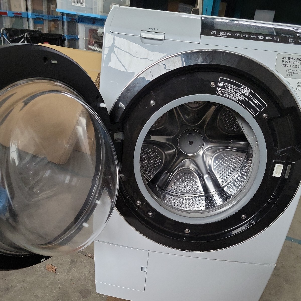 日立 ヒタチ HITACHI ドラム式洗濯機 2016年式 BD-S8800L ビッグドラム 風アイロンの画像4