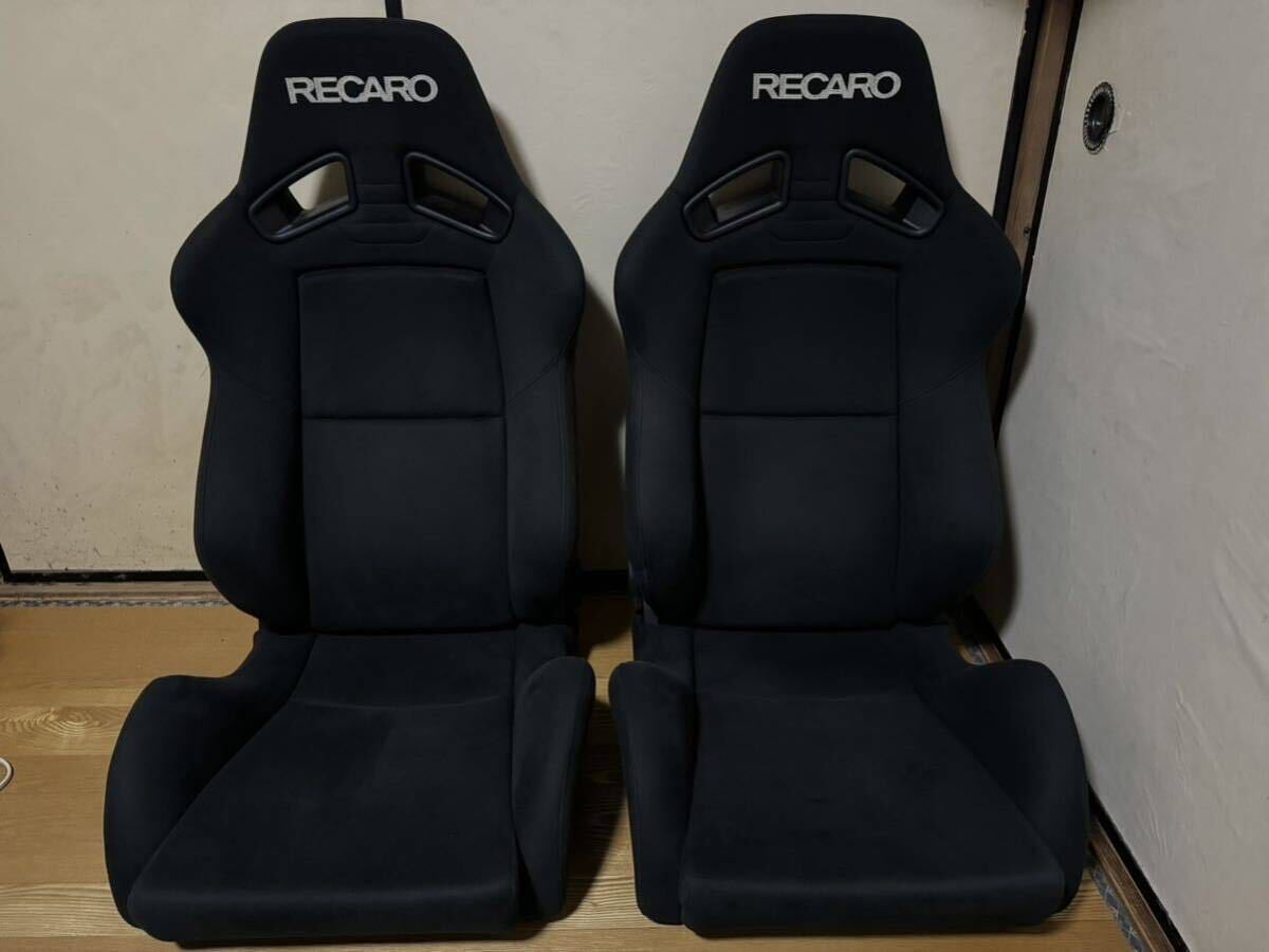 RECARO レカロ SR-7 KK100 BK ブラック セミバケ セミバケットシート 2脚 セット 美品の画像1