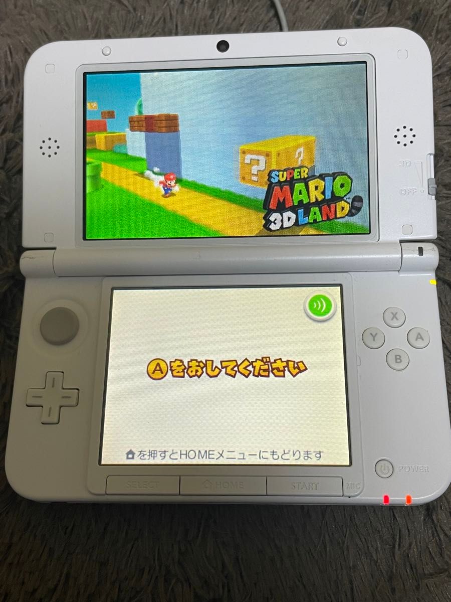 任天堂 本体 3DS LL ピンク ホワイト マリオ 付属品 取説
