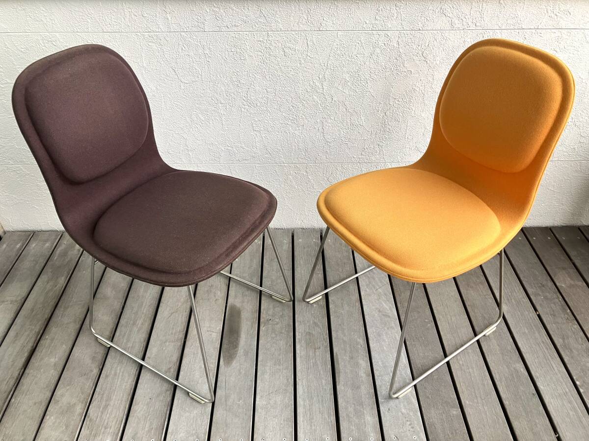 ジャスパーモリソン ハイパッドチェア ブラウンファブリック Cappellini Jasper Morrison Hi Pad カッペリーニ 1999年 Vitraの画像9