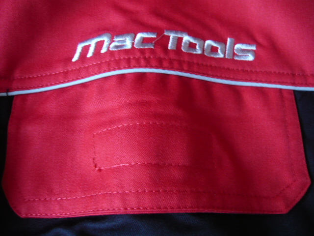 ☆Mac Tools マックツール☆つなぎ☆前右胸ロゴロゴ刺繍/左前脇腹ロゴワッペン☆オールインワン☆4Lサイズ☆ブラック/レッド☆新品未使用☆_画像6