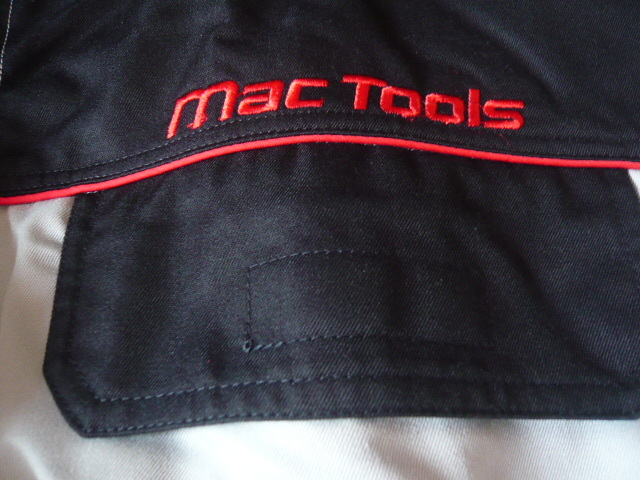 ☆Mac Tools☆マックツール☆つなぎ☆前右胸ロゴロゴ刺繍/左前脇腹ロゴワッペン☆オールインワン☆5Lサイズ☆グレー/ブラック☆新品未使用_画像6