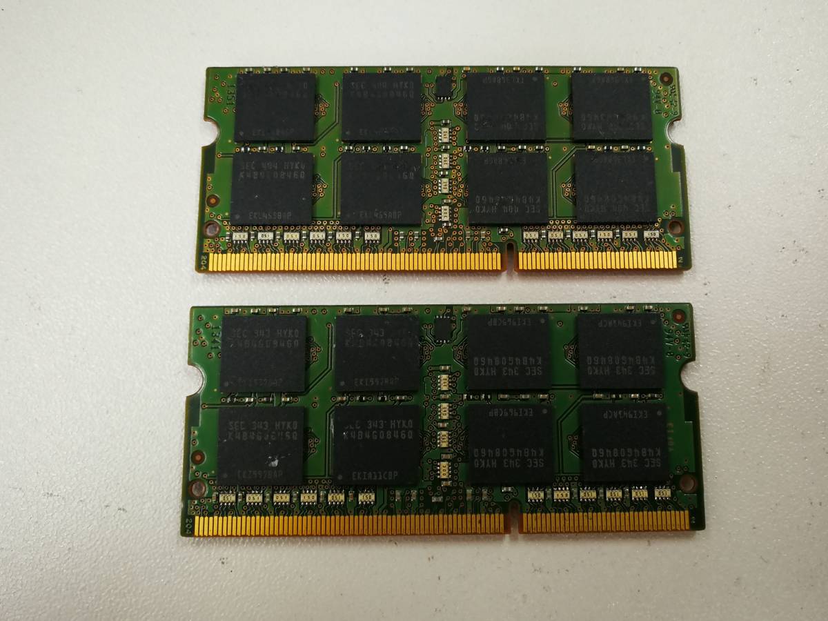 保証あり SAMSUNG製 DDR3 1600 PC3L-12800S メモリ 8GB×2枚 計16GB ノートパソコン用 低電圧対応 PG_画像2