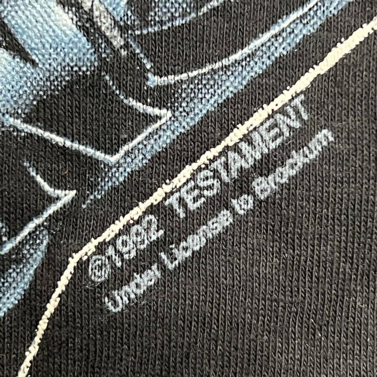 90s deadstock TESTAMENT Tシャツ USA製 バンT バンド　アメリカ製　vintage コピーライト付き　ビンテージ　アメカジ　サイズM
