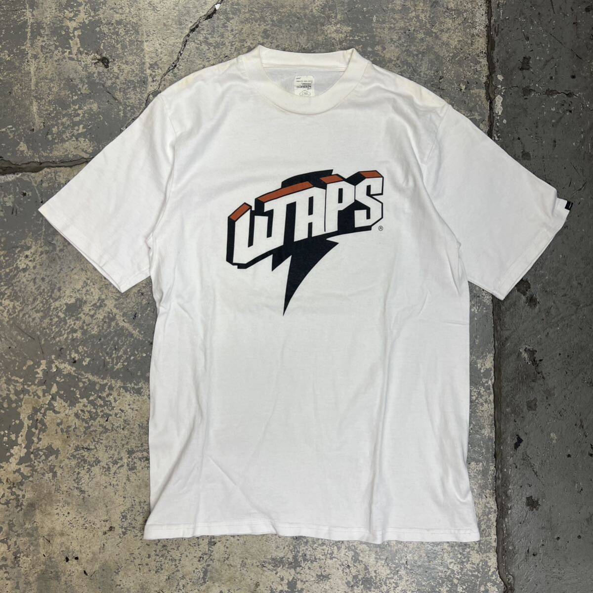 00s WTAPS Tシャツ サイズL y2k 裏原　ストリート　WHITE Tee vintage ビンテージ　ロゴドン_画像1