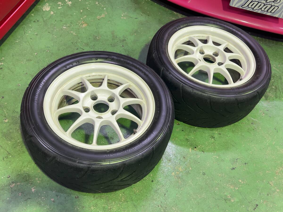 DEEPSRACING★ENKEI COMPETITION WHEEL ESターマック 15インチ 7J +40 PCD114.3 5H 2本セット★検)EK9 シビック DC2 インテグラ_画像1