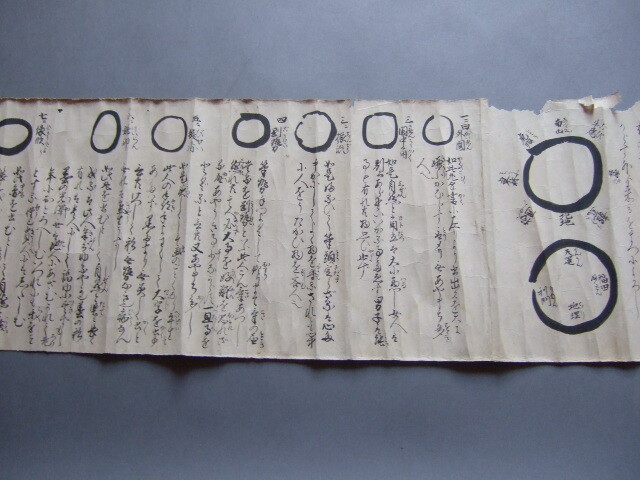 江戸期肉筆陰陽師文書秘伝書天保九年(1838年)「十二門吉凶 江戸期肉筆陰陽師文書秘伝書天保九年(1838年)「十二門吉凶