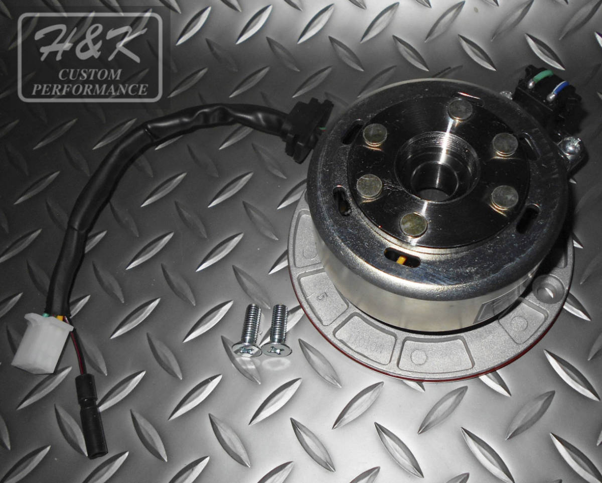 ○12V モンキー ダックス シャリー カブ 軽量 アウターローター 半波 新品 ●ボアアップ ジェネレーター 軽量フライホイールの画像3