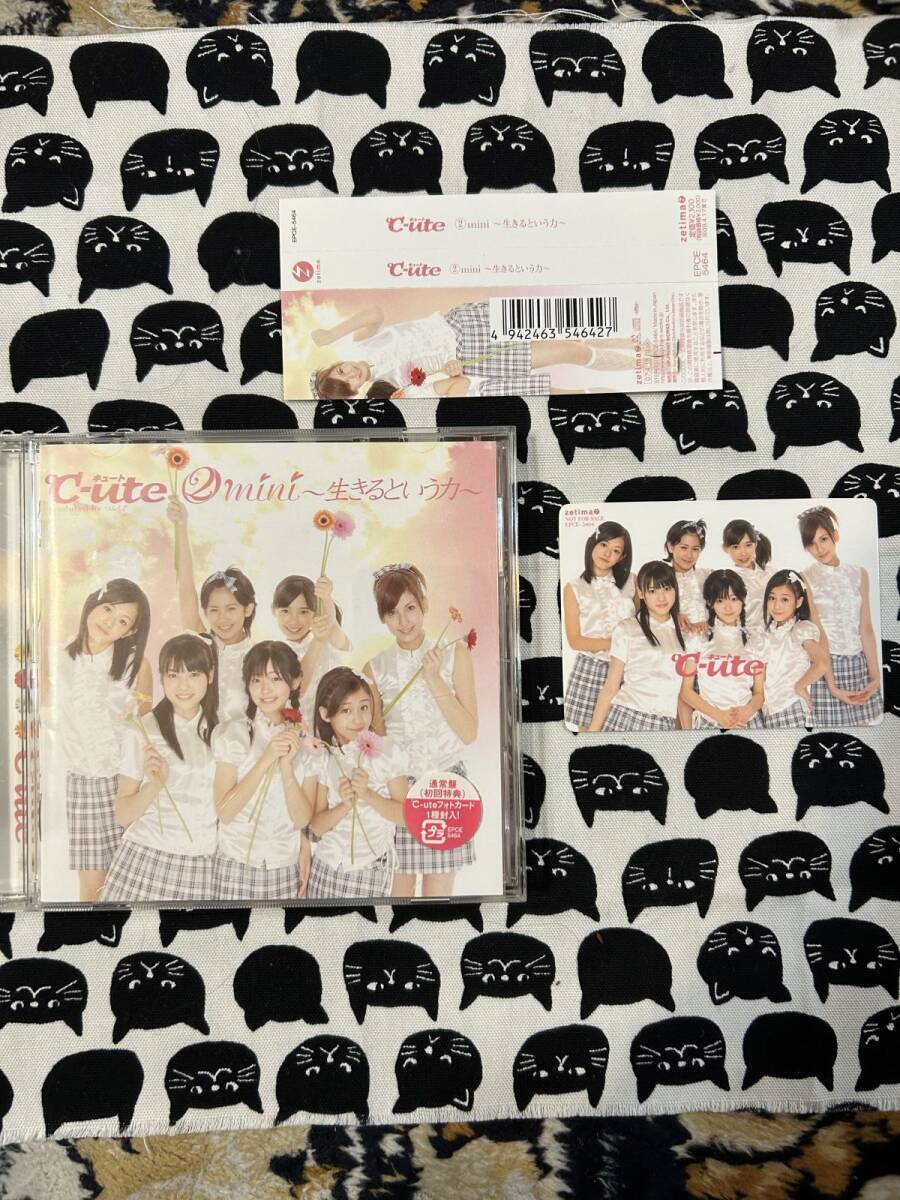 CD ★ザッツアイドル♪　C-ute 　キュート　生きるという力　帯付き　盤面S_画像2