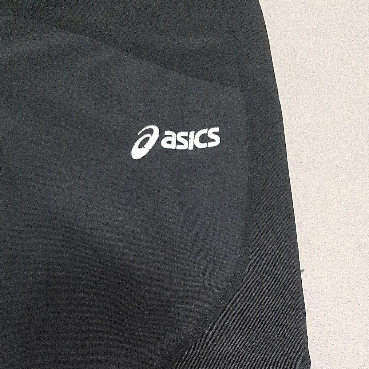 【美品】asics（アシックス） W'sランニングセミロングタイツCF　Sサイズ　 スポーツ ブラック 黒 S ストレッチ