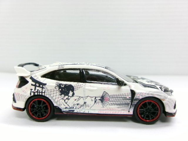 TSMモデル ミニGT 1/64 ホンダ シビック タイプ R FK8 アートカー マンガ パリ オートショー 2018 左ハンドル (6143-194)_画像4