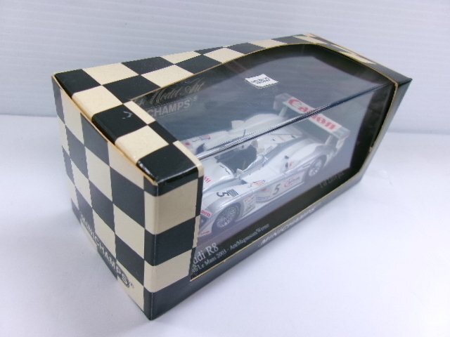 ミニチャンプス 1/43 アウディ R8 #5 ル・マン 2003 チーム 郷 荒聖治 (1144-594)_画像7