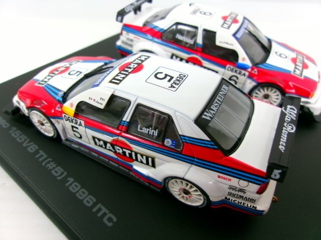 HPI 1/43 アルファロメオ 155 V6 TI #5 & #6 マルティーニ レーシング ITC 1996 ラリーニ & ナニーニ (1144-613)の画像5