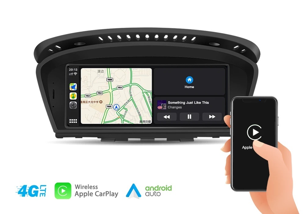 BMW Carplay ナビ　Series 3 5 E60 E61 E62 E63 E64 M6 E90 E91 E92 E93 M3、CCC・CIC AUX有り車種用_画像3