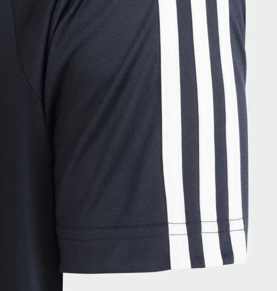 アディダス adidas 半袖Tシャツ メンズウェア　スポーツ トップス ユニフォーム XLサイズ 人気 売り切れ品 新品 未使用 adidas 3本 ライン_画像5