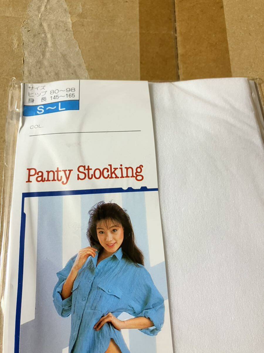 panty stocking 15デニール さわやかな肌触り S-L パンティストッキング 白 ホワイト タイツ ナース 看護婦 日本製 奈良靴下組合 パンスト_画像2