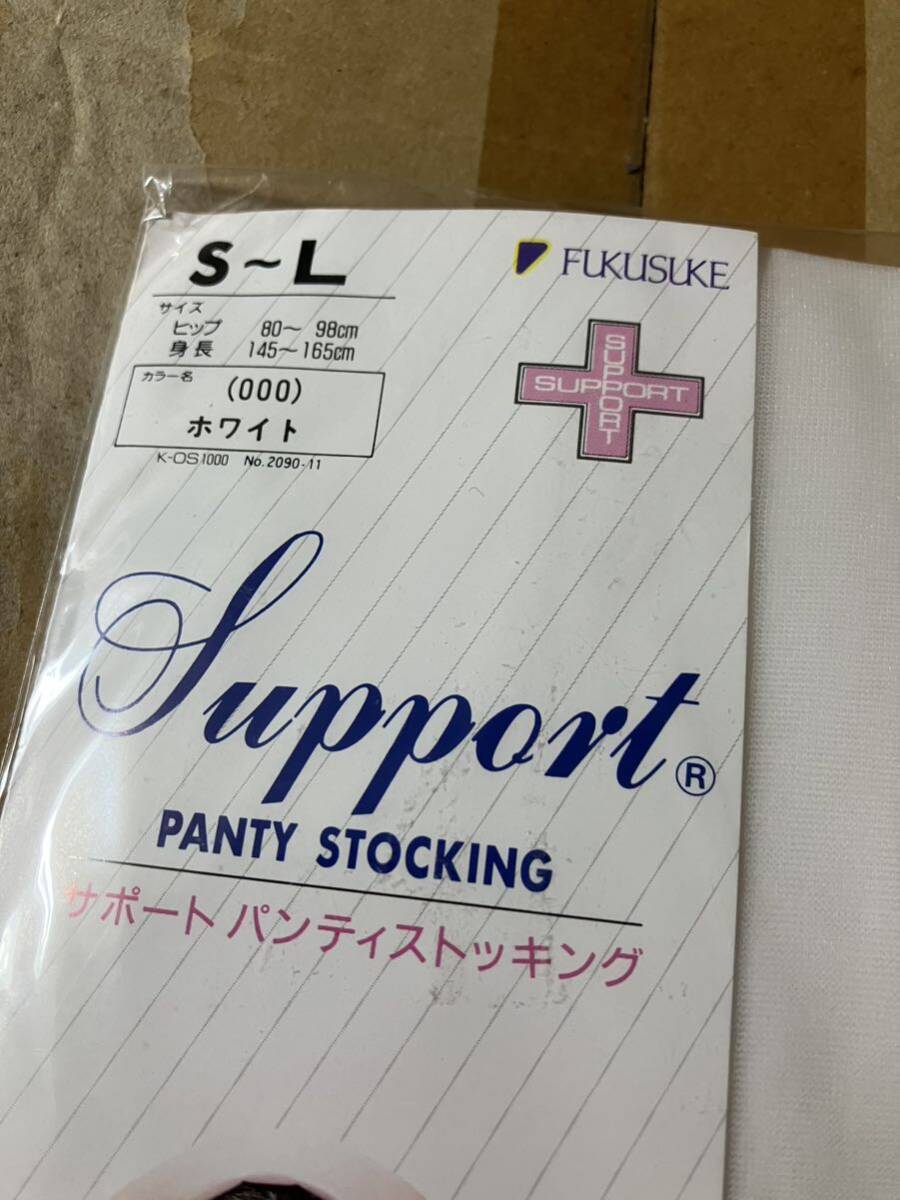 fukusuke support panty stocking ホワイト ナース 看護婦 サポート パンティストッキング パンスト タイツ 福助 白 nurse scy japan_画像2