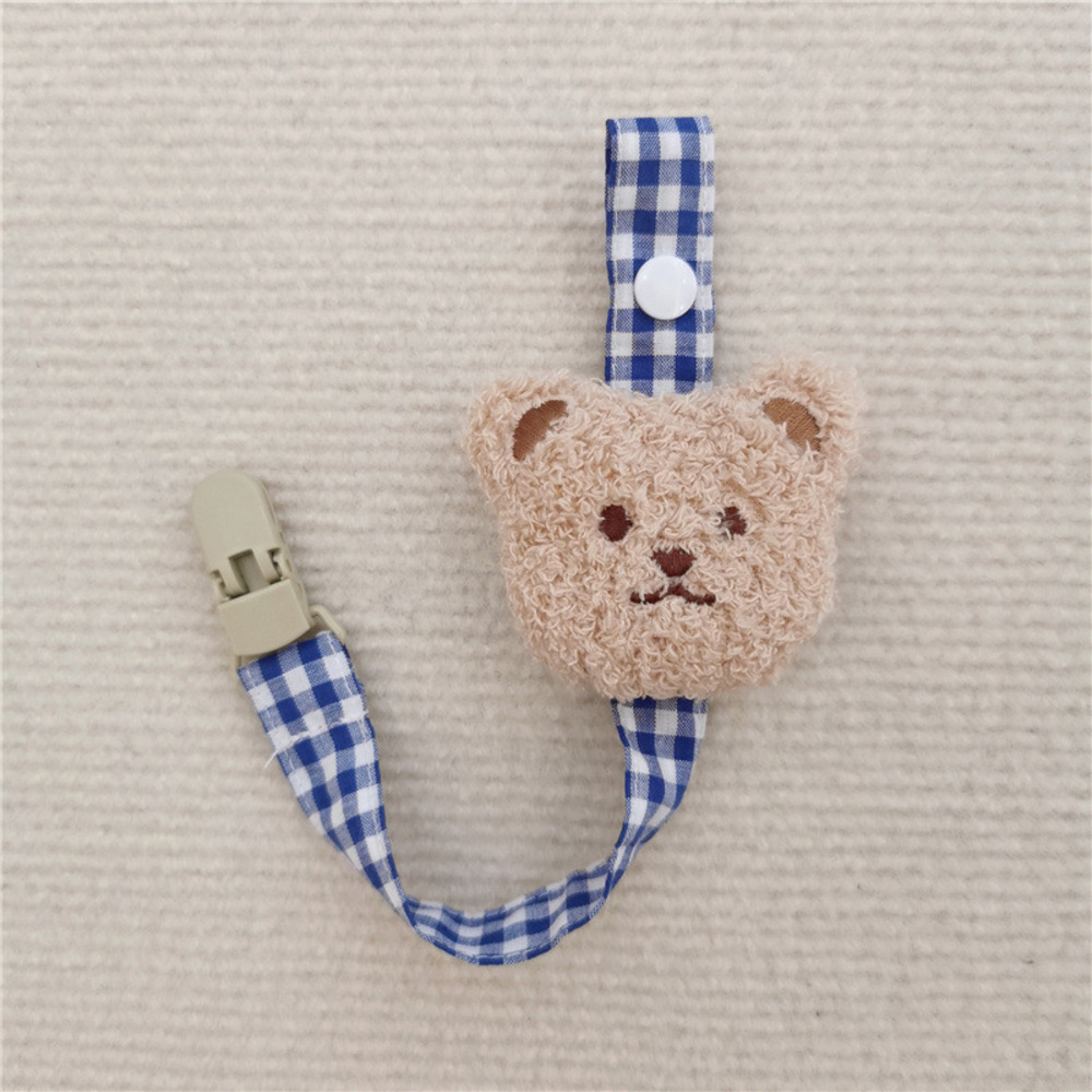 * beige × navy * baby pacifier holder strap clip ysbaby5536 baby pacifier holder toy holder 