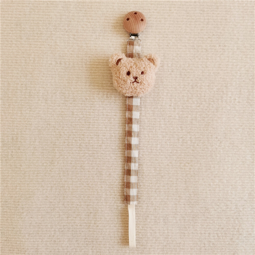 * beige × Brown * baby pacifier holder strap clip ysbaby5537 baby pacifier holder toy holder 