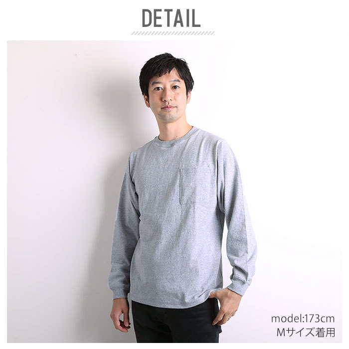 ☆ ネイビー ☆ ＬＬサイズ ロンt メンズ ブランド 通販 goodwear 長袖 tシャツ ロングスリーブ グッドウェア おしゃれ シンプル 無地 ア_画像4