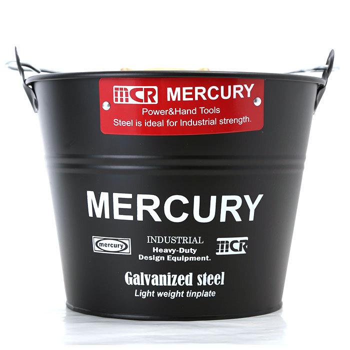 ☆ ガルバブラック マーキュリー バケツ 通販 ブリキバケツ スモール 雑貨 おしゃれ MERCURY 小さめ ブリキ スチール ガーデニング 花壇_画像6