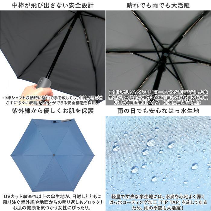 ☆ ホワイト/パープル ☆ innovator イノベーター 晴雨兼用自動開閉ミニ傘 55cm 折りたたみ傘 晴雨兼用 傘 55cm 晴雨兼用傘 かさ カサ_画像7