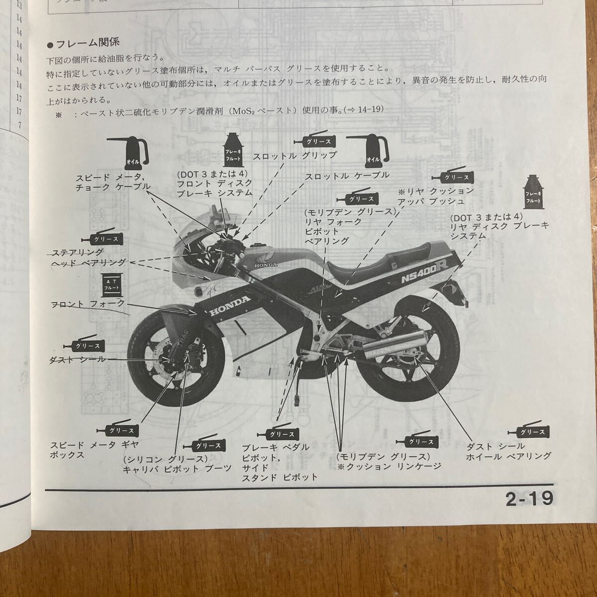 NS400R サービスマニュアル 　NC19　それなりですが、良好な感じです。_画像8