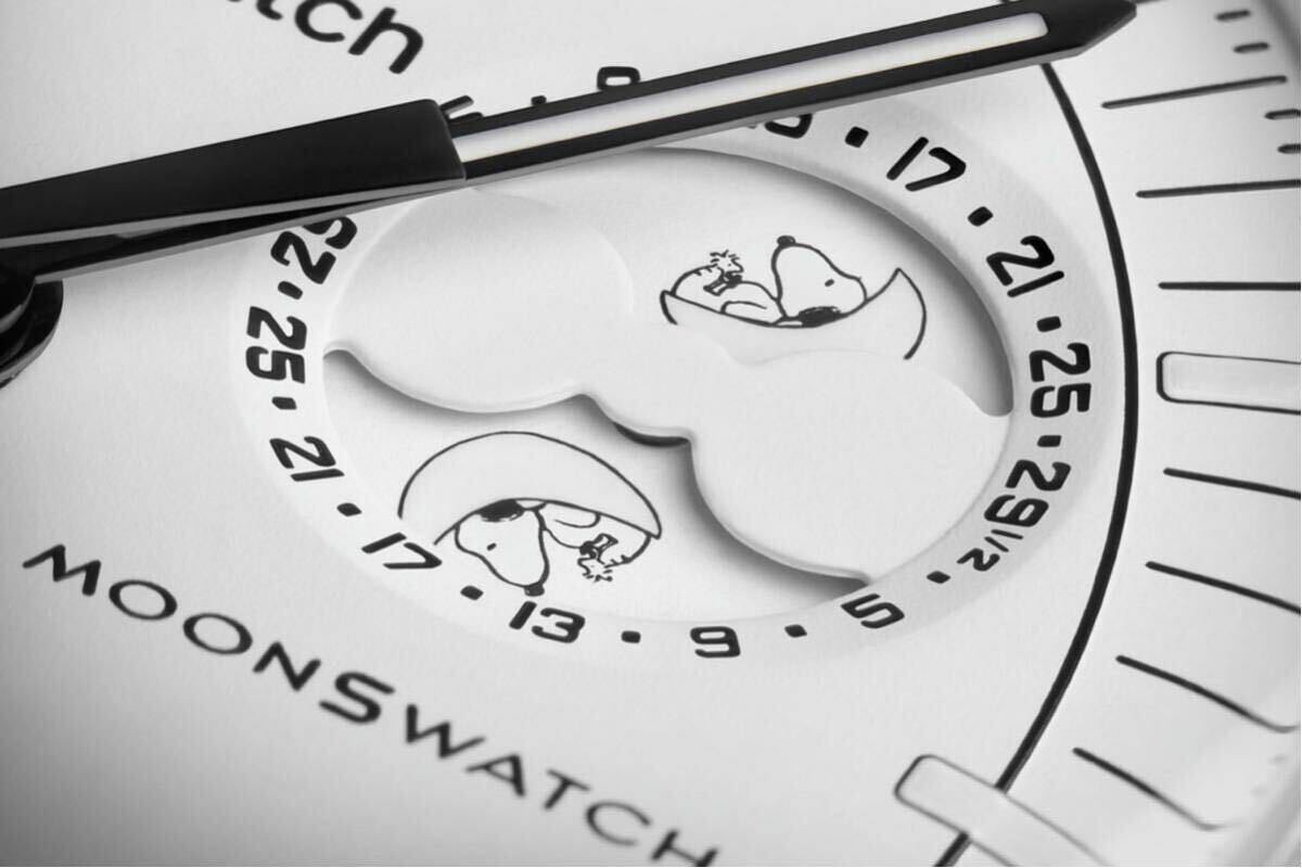 スウォッチ スヌーピー Snoopy x OMEGA x Swatch MoonSwatch White MISSION TO THE MOONPHASE_画像1