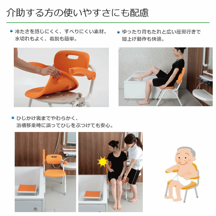 [ week-day 15 o'clock till the same day shipping ] shower chair [yu clear ] middle SP rotation folding N[PN-L41221 assistance bath chair Panasonic ]