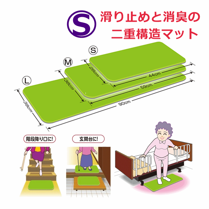 【平日15時(shí)まで即日出荷】ダイヤストップマット S【滑り止めマット マット 滑り止め マット 滑らない 転倒防止グッズ 高齢者 室內(nèi)】