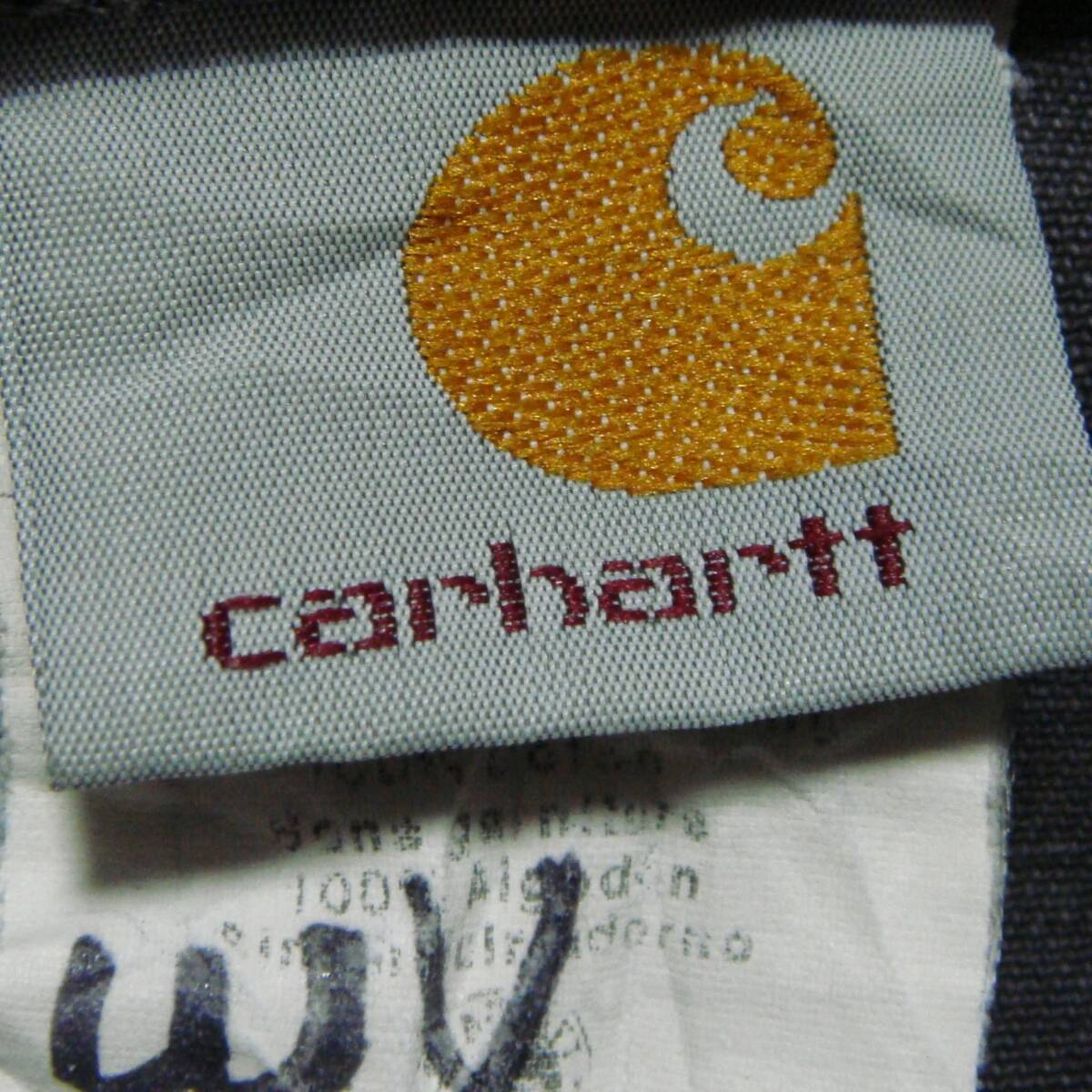 ■USA製 ^^ カーハート/Carhartt【 黒 デニム 厚地 ウエスタンシャツXL 】ビンテージ VINTAGE ワークシャツ アメリカ古着 N3■送料520_画像10