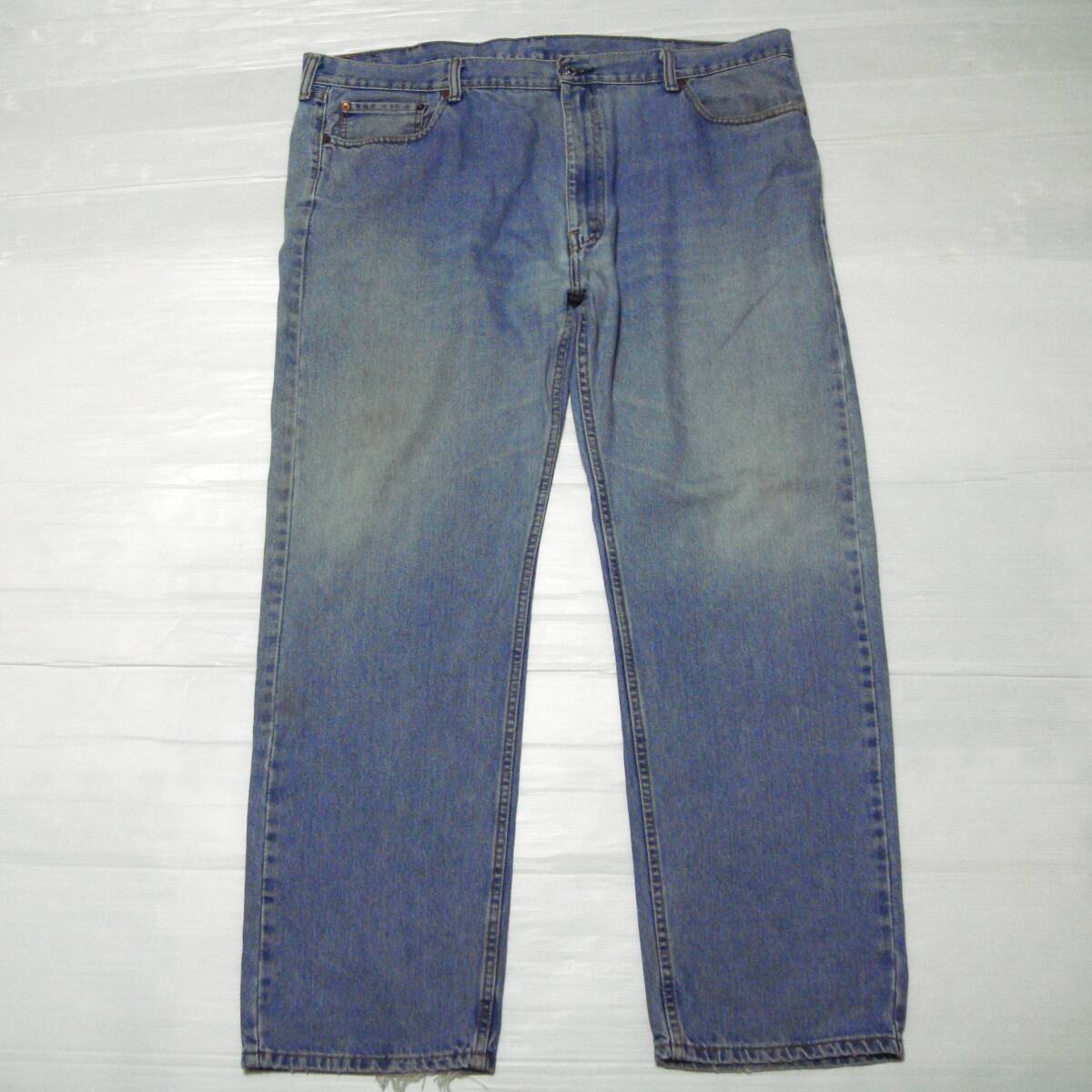 # Levi's 505 little futoshi .#W[44 inch] absolute size 114cm L79cm [.. scrub less ] America USA old clothes N3#W40inch and more large amount exhibiting #